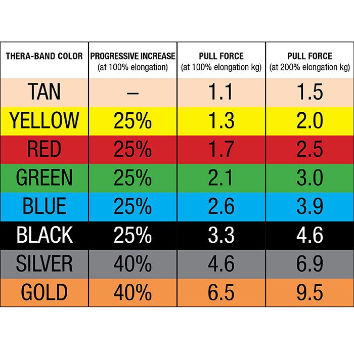 TheraBand 2,5 m in tasje zeer zwaar - blauw