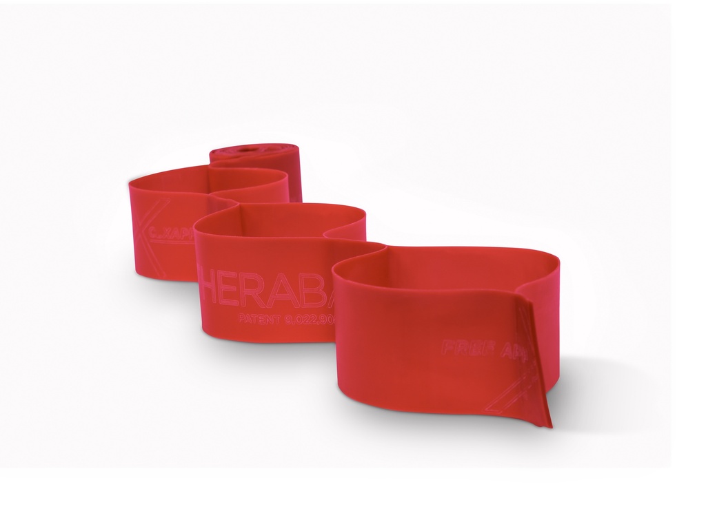 TheraBand CLX 22m Dispenser - medium rood