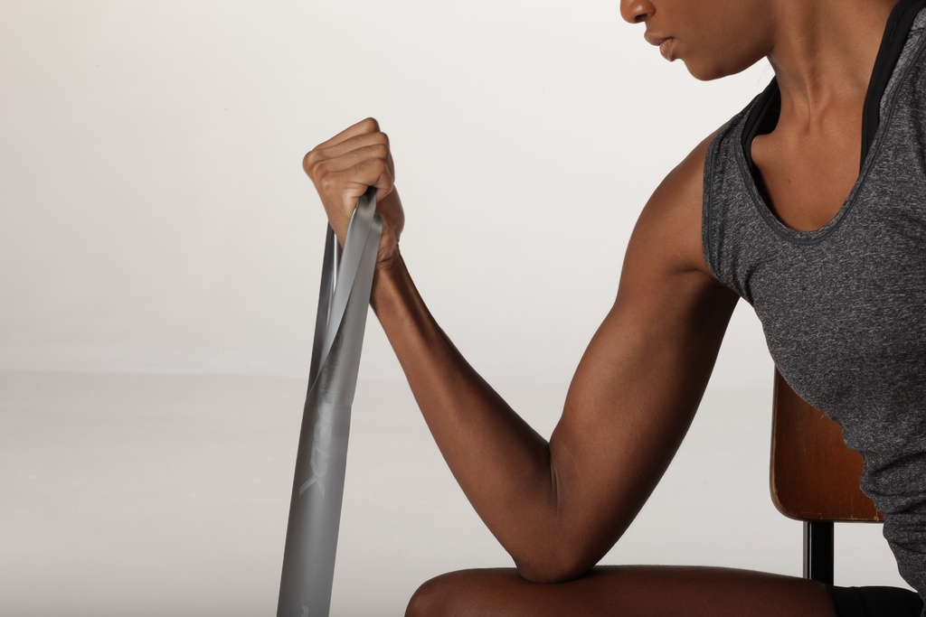 TheraBand CLX 22m Dispenser - super zwaar zilver