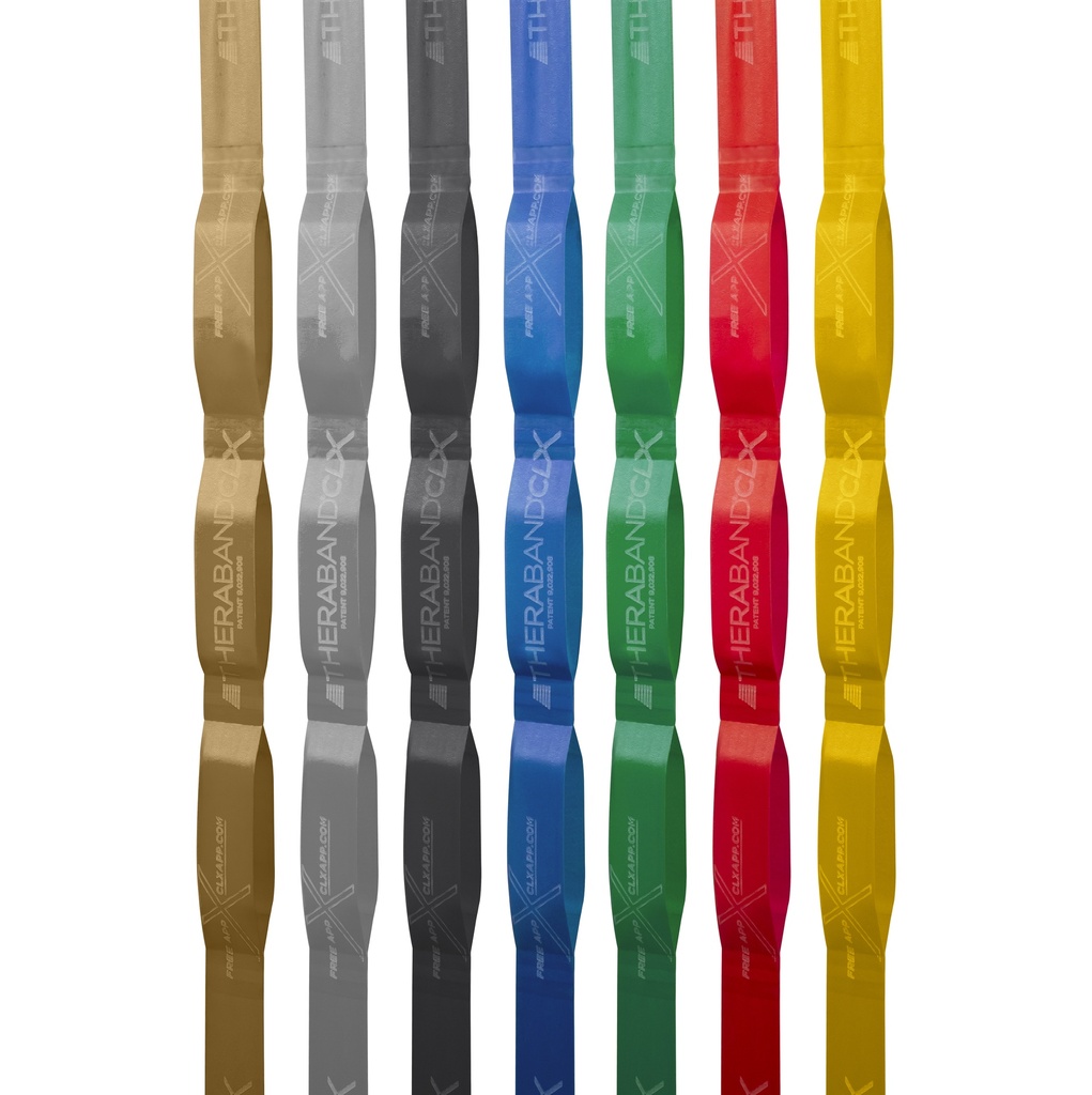 TheraBand CLX 22m Dispenser - super zwaar zilver