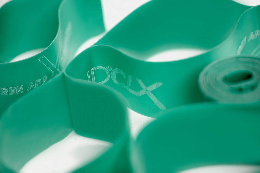 TheraBand CLX 22m Dispenser - zwaar groen