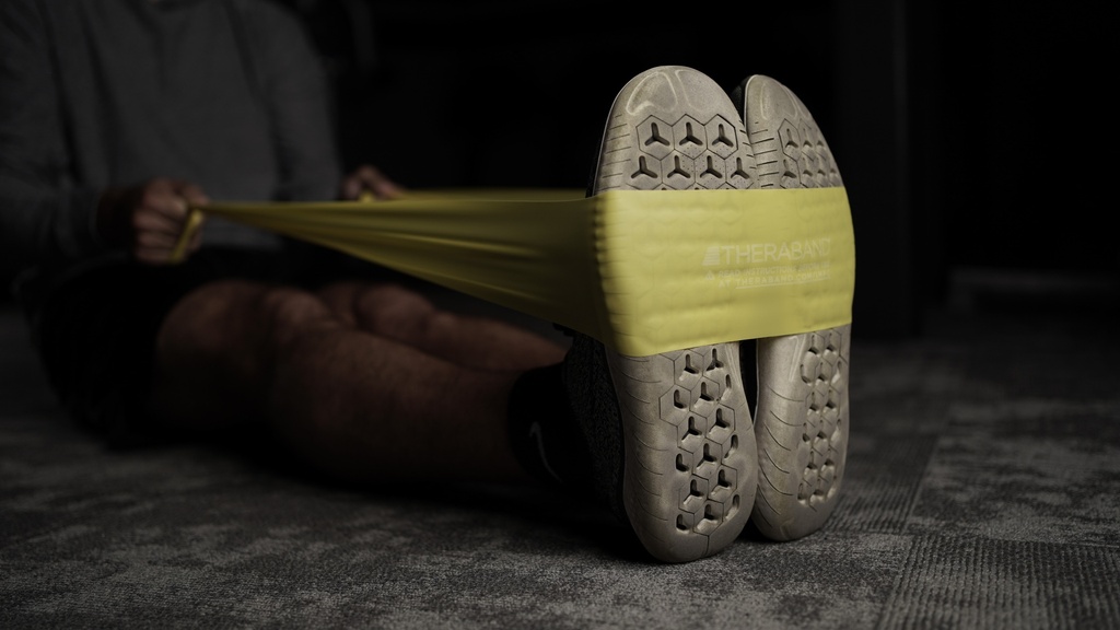 Theraband latexvrij 22 m licht - geel