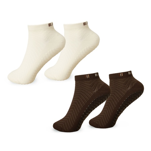 [BH-14069] BAHE - GRIPPY ANKLE SOCKS 2-PACK
