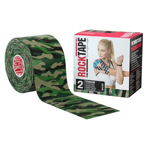 [rt21608] RockTape (5cm x 5m) camo groen