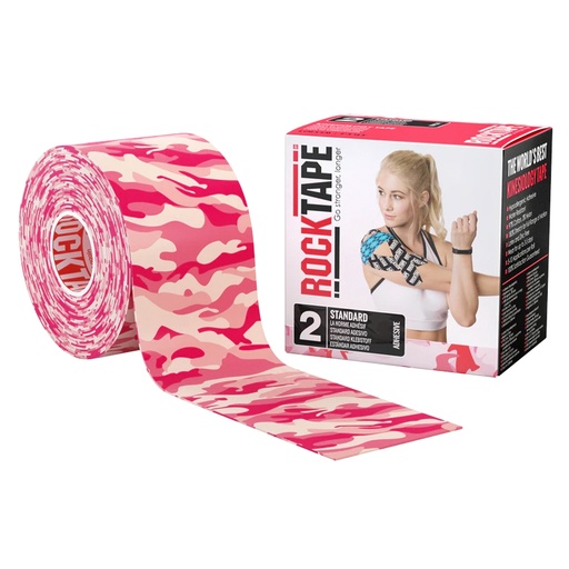 [rt21609] RockTape (5cm x 5m) camo roze