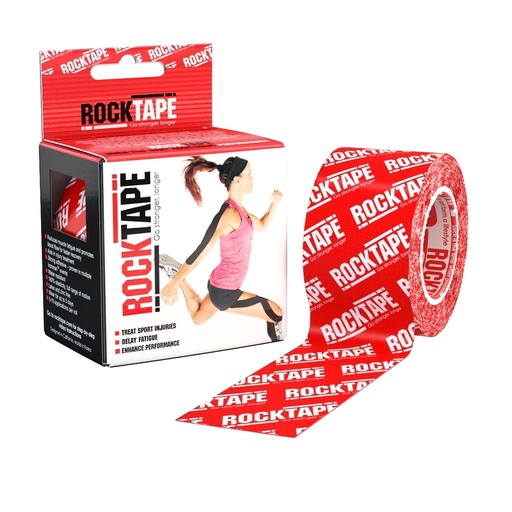 [rt21621] RockTape (5cm x 5m) rood logo